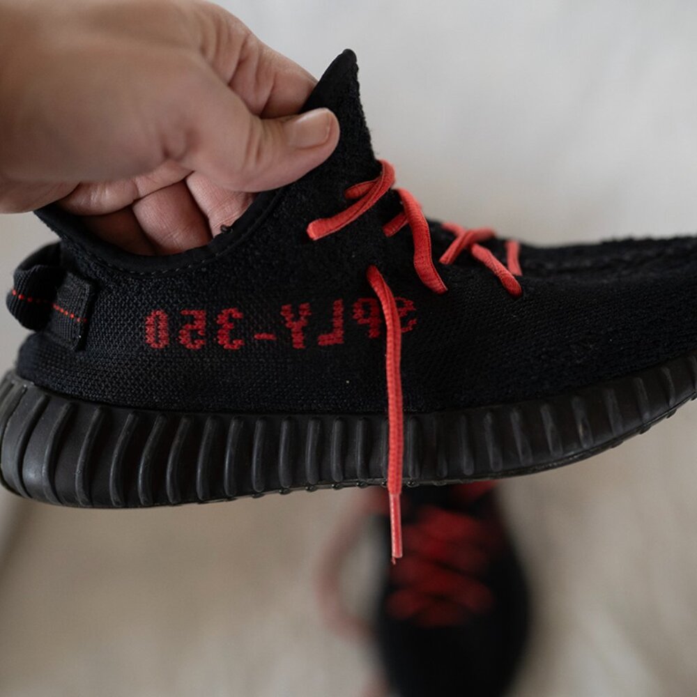 Adidas Yeezy Boost 350 V2 'Bred' US 6 Sneakers Shoes Used See Photos